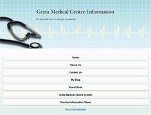 Tablet Screenshot of gretamedicalcentre.com